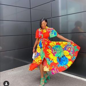 Christopher John Rogers Floral Dress